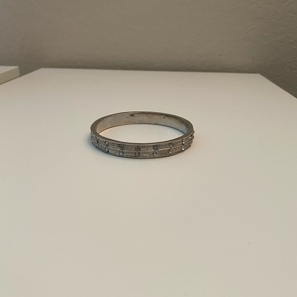 Silver rhinestone bangle. - Picture 4 of 4